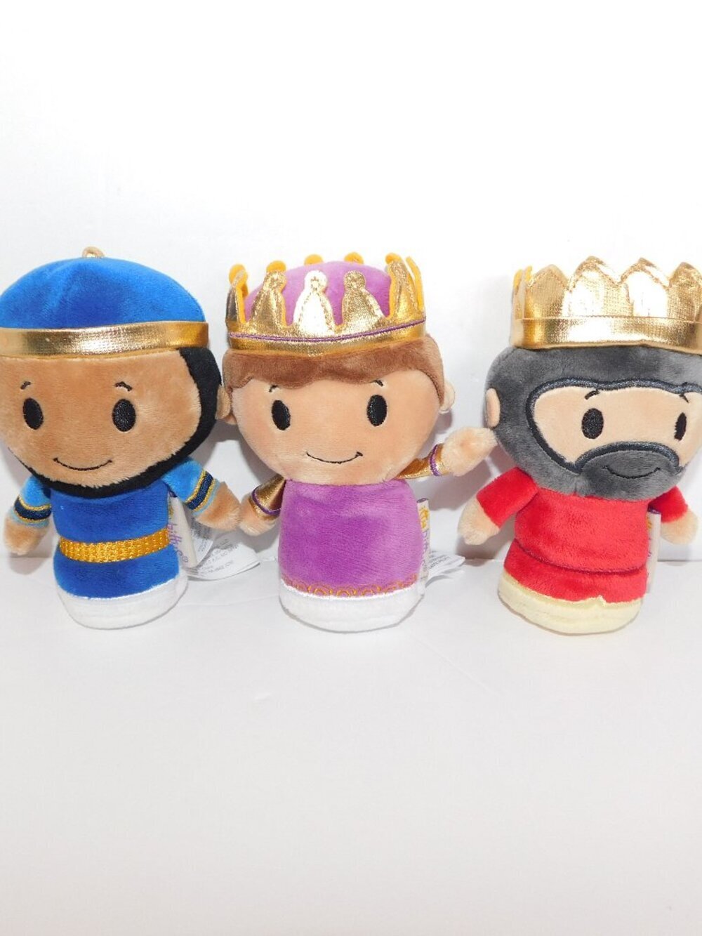 Halllmark Itty Bittys 3 Three Wise Men Christmas Nativity 5" Plush Toys Figure
